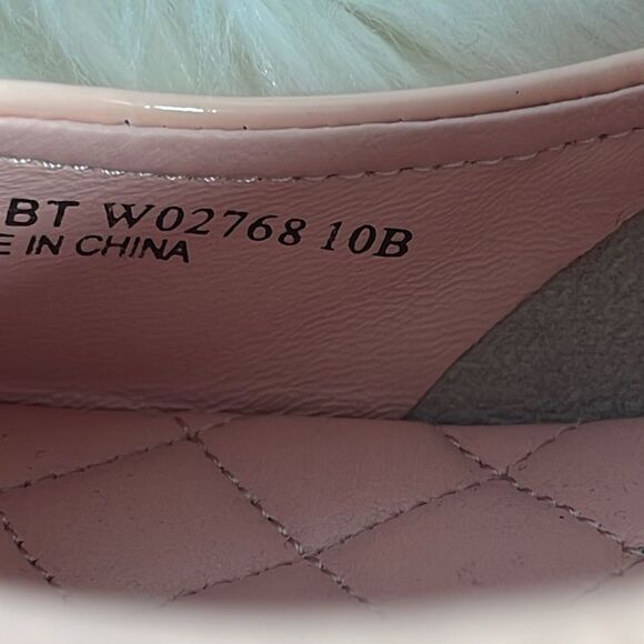 Cole Haan Grand OS Emory Shell Pink Patent Peep Toe Wedge Shoes Sz 10 - Picture 5 of 6